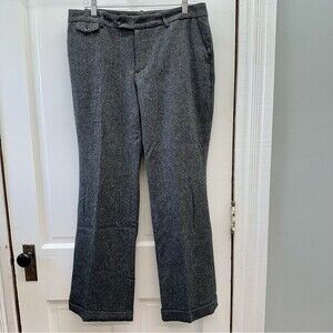 Eddie Bauer Blakely‎ fit tweed wool silk dress pants fully lined women's 12
